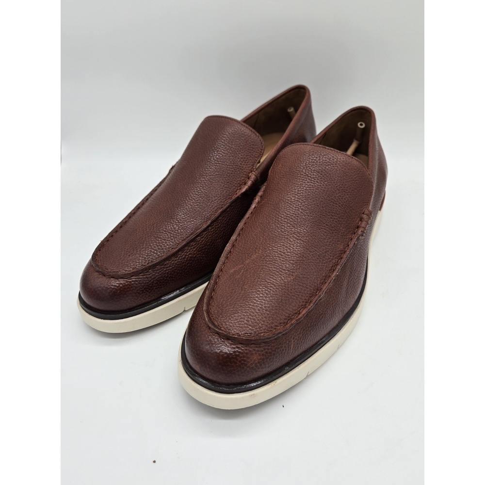 Allen Edmonds "CARSON" HYBRID Men's Venetian Slip On Loafers 14 D Leather Brown